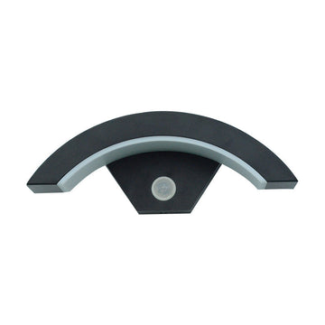 LED Wall Fixture, Curved Moon Shape, 12W