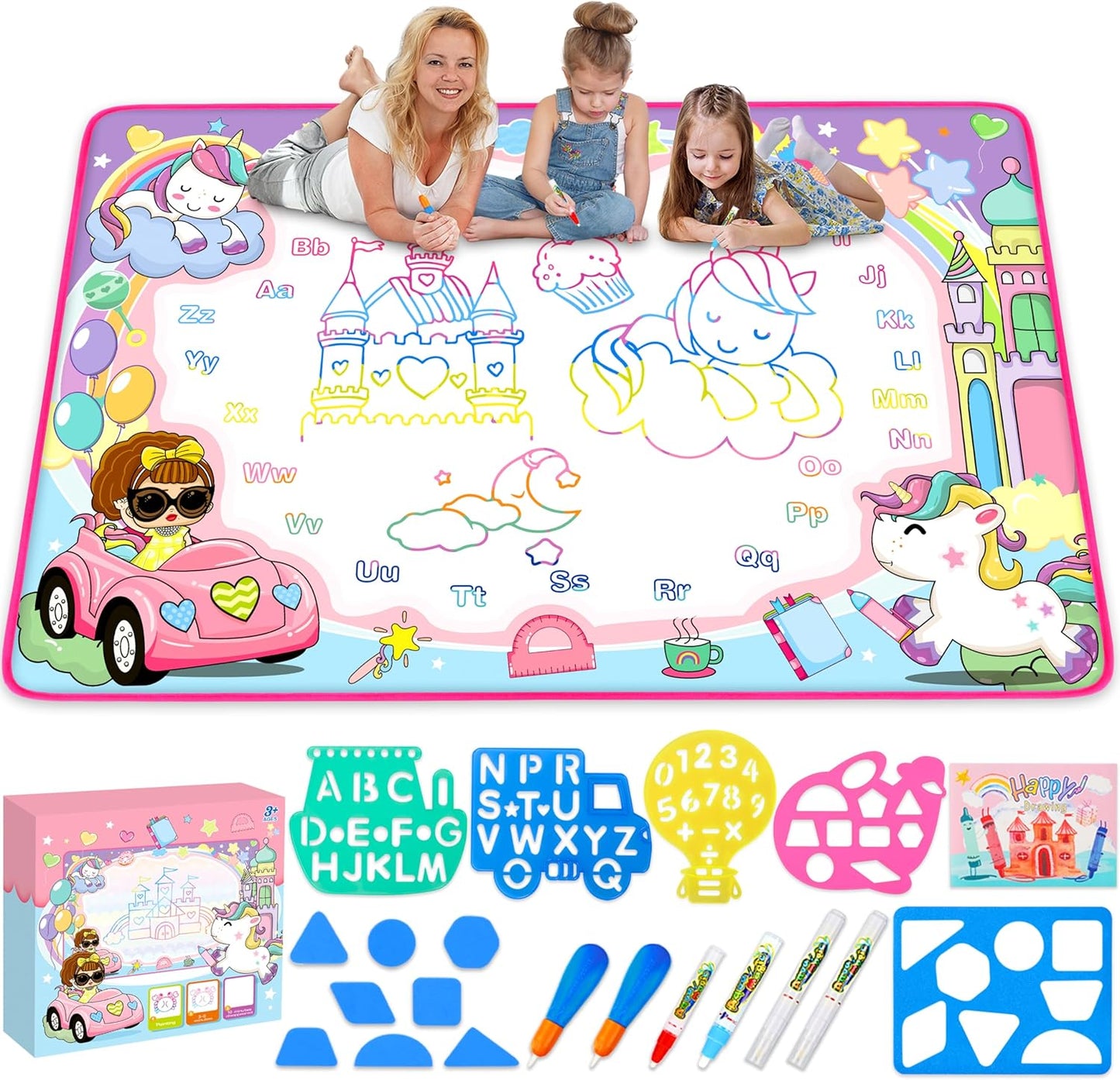 Water Mat for Kids’ Reusable Drawing Play