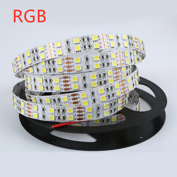 12V Double Row 5050 RGB LED Strip, 5m