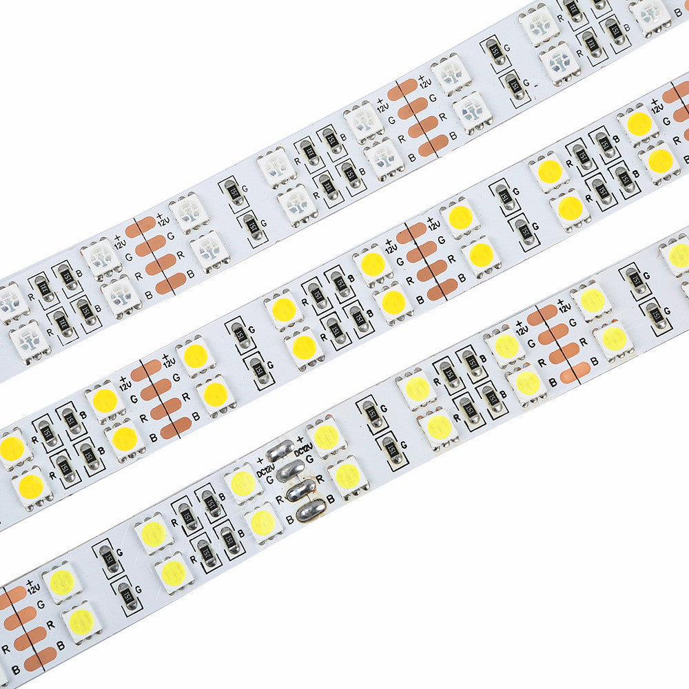 12V Double Row 5050 RGB LED Strip, 5m