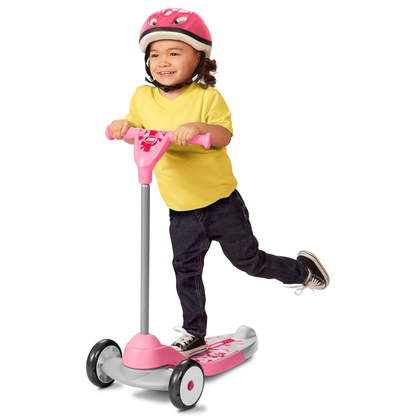 3-Wheel Scooter with Wide Deck and Rear Brake