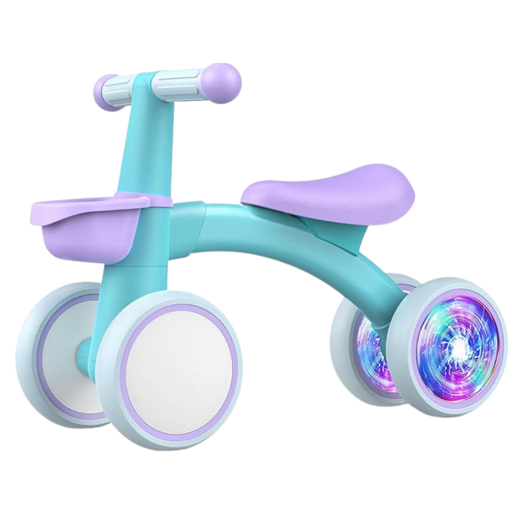 Balance Bike With Glow Rear Wheels for Early Riders