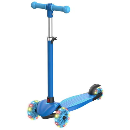 Kick Scooter With LED Glow Wheels for Kids’ Outdoor Balance Practice