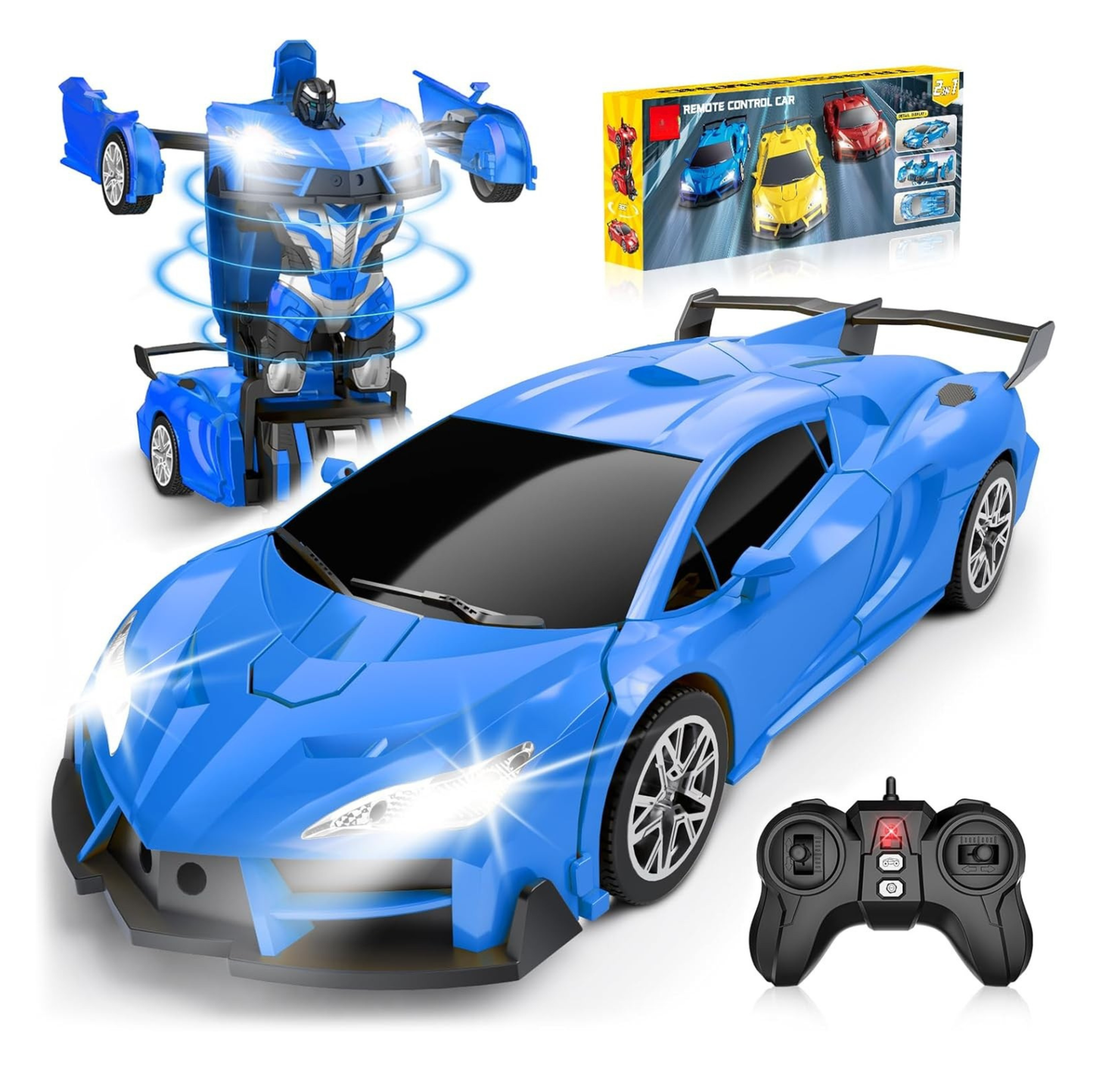 Remote Control Car With Transforming Robot Mode for Kids