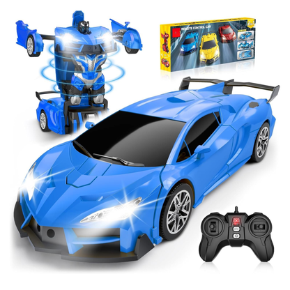 Remote Control Car With Transforming Robot Mode for Kids