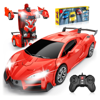 Remote Control Car With Transforming Robot Mode for Kids