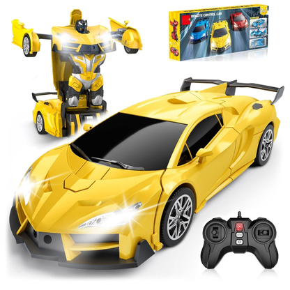 Remote Control Car With Transforming Robot Mode for Kids