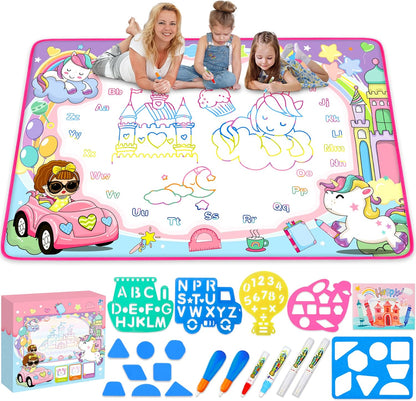Water Mat for Kids’ Reusable Drawing Play