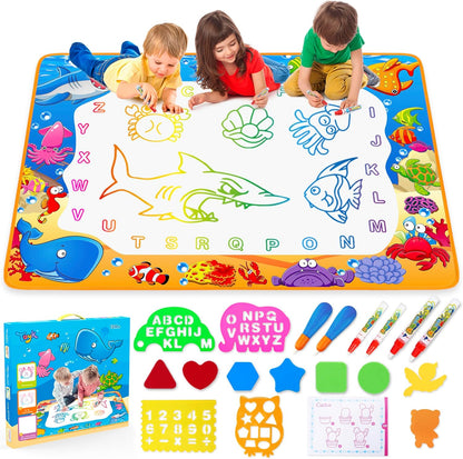 Water Mat for Kids’ Reusable Drawing Play