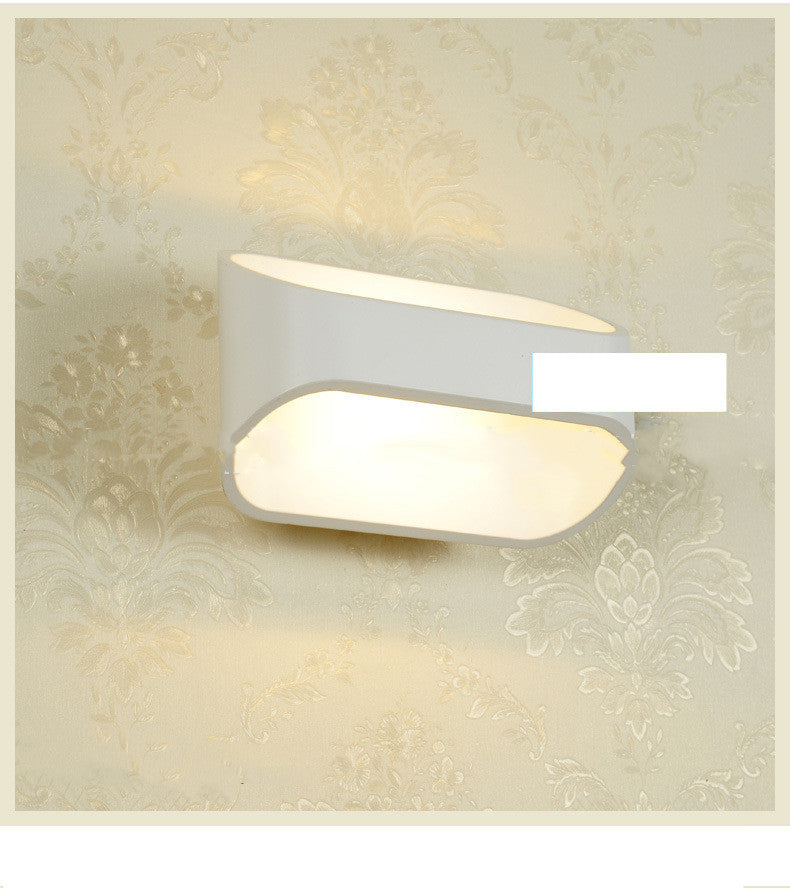 LED Wall Fixture, Futuristic Aluminum Look