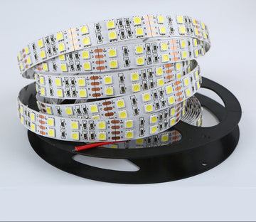 12V Double Row 5050 RGB LED Strip, 5m
